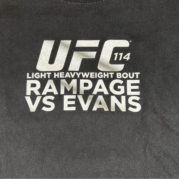 UFC 114 Rampage VS Evans Promo T Shirt Graphic Black Men’s XL MMA Ju Jitsu Sport - Picture 4 of 6